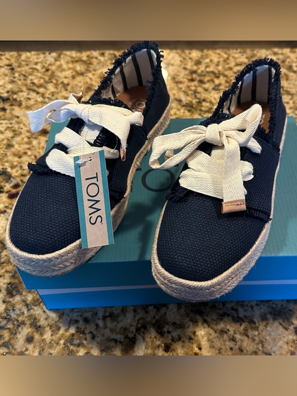 Tom’s lace up espadrilles